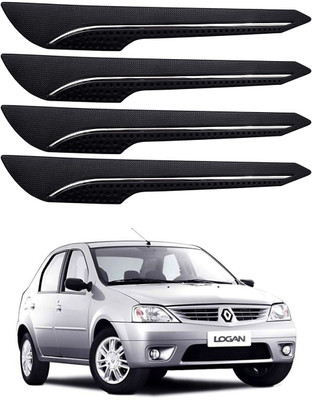 Oshotto Rubber Car Bumper Guard(Black, Pack of 4, Mahindra, Logan)