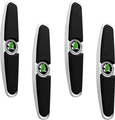 Pivdo Silicone, Steel Car Door Guard(Black, Pack of 4, Skoda, Rapid, Superb, Octavia, Laura, Fabia, Yeti)