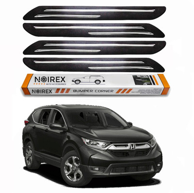 ZIMBER Rubber, Stainless Steel Car Bumper Guard(Black, Pack of Pack Of 4, Honda, CR-V)