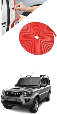 GONAMA Stainless Steel, Plastic Car Bumper Guard(Red, Pack of 1, Volkswagen, Passat)
