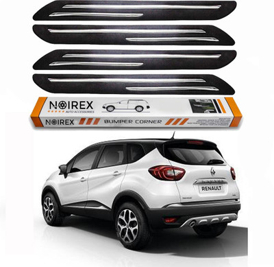 ZIMBER Rubber, Stainless Steel Car Bumper Guard(Black, Pack of Pack Of 4, Renault, Universal For Car)