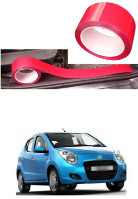 PROEDITION Plastic, Rubber Car Door Guard(Red, Pack of 1, Maruti, A-Star)