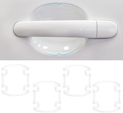 Edylinn Plastic Car Door Guard(White, Pack of 4, Universal For Car, Universal For Car)