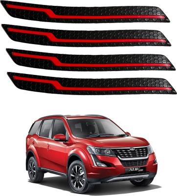 Oshotto Rubber Car Bumper Guard(Black, Red, Pack of 4, Mahindra, XUV 500)