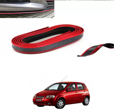 XZRTZ Rubber Car Bumper Guard(Red, Pack of 1, Universal For Car, Universal For Car)