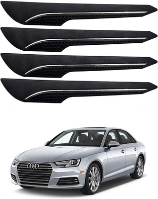 Oshotto Rubber Car Bumper Guard(Black, Pack of 4, Audi, A4)