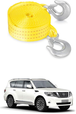 GONAMA Universal Heavy-Duty Tow Strap with Metal Safety Hooks 5 tons Polyester s116 1 m Towing Cable(Polyester, 1 kg Pull Capacity)