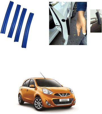 PRTEK Aluminium, Rubber Car Door Guard(Blue, Pack of 4, Hyundai, Universal For Car)
