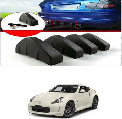 PRTEK Plastic Car Bumper Guard(Black, Pack of PACK OF 4, Nissan, 370z)