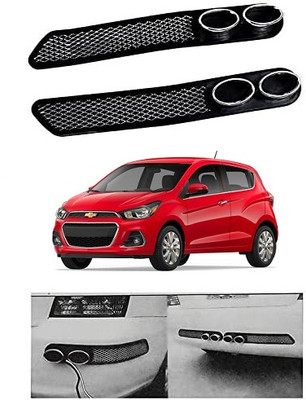 SLSHILPA Plastic Car Bumper Guard(Black, Pack of 2, Chevrolet, Spark)