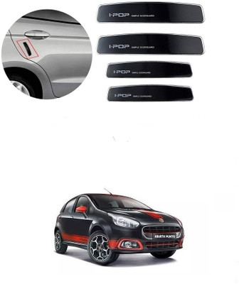 ARNEJA Plastic, Carbon Steel Car Door Guard(Black, Pack of 4, Fiat, 500 Abarth)