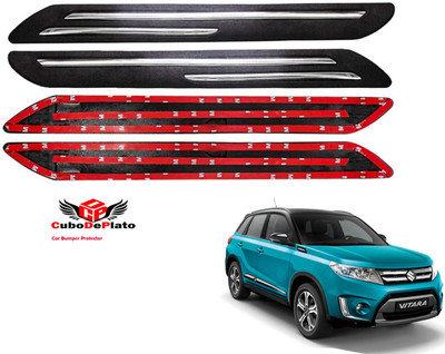 CuboDePlato Rubber Car Bumper Guard(Black, Pack of 4, Maruti, Grand Vitara)