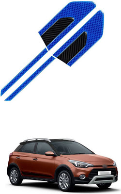 PRTEK Plastic Car Bumper Guard(Blue, Pack of 4, Hyundai, i20)