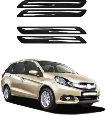MOTORMANIA Rubber Car Bumper Guard(Black, Silver, Pack of 1, Honda, Mobilio)