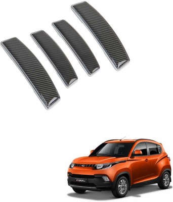 COSMOGEAR Rubber Car Door Guard(Black, Pack of 4, Mahindra, KUV 100)