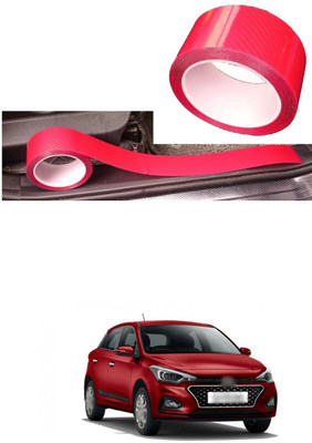 PROEDITION Plastic, Rubber Car Bumper Guard(Red, Pack of 1, Hyundai, Elite i20)