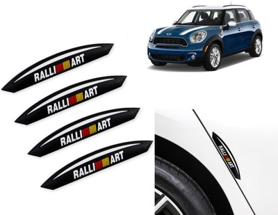 Selifaur Rubber, Silicone Car Door Guard(Black, Red, Pack of 4, Mini, Countryman)