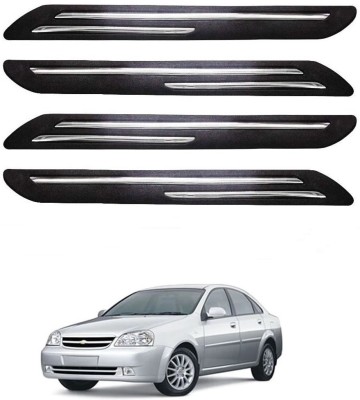 FitX Rubber, Carbon Steel Car Bumper Guard(Black, Silver, Pack of 4, Chevrolet, Optra)