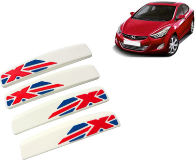 Selifaur Rubber, Silicone Car Door Guard(White, Red, Pack of 4, Hyundai, Elantra)