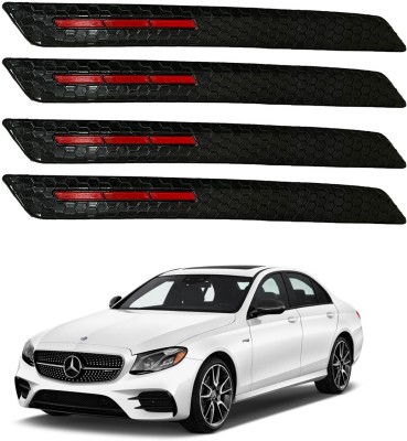 Oshotto Rubber Car Bumper Guard(Black, Red, Pack of 4, Mercedes Benz, E-Class)