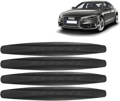 Selifaur Rubber Car Bumper Guard(Black, Pack of 4, Audi, A7)