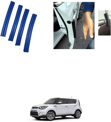 PRTEK Aluminium, Rubber Car Door Guard(Blue, Pack of 4, Hyundai, Universal For Car)