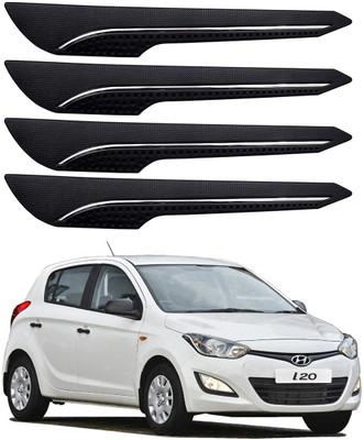 Oshotto Rubber Car Bumper Guard(Black, Pack of 4, Hyundai, i20)