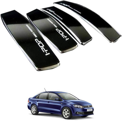 I Pop Plastic Car Door Guard(Black, Pack of 4, Volkswagen, Vento)