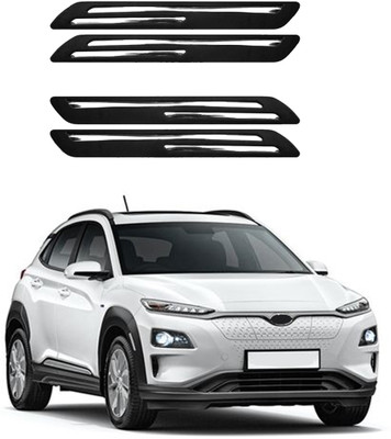 MOTORMANIA Rubber Car Bumper Guard(Black, Silver, Pack of 1, Hyundai, Universal For Car)