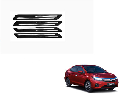 FORSONS Rubber Car Bumper Guard(Black, Pack of 4, Honda, NA)