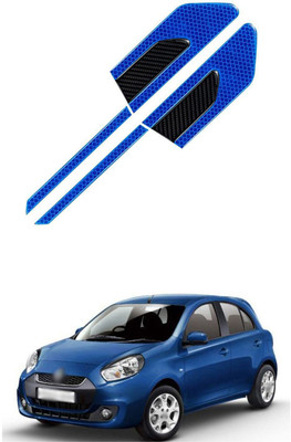 PRTEK Plastic Car Bumper Guard(Blue, Pack of 4, Renault, Pulse)
