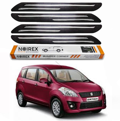 ZIMBER Rubber, Stainless Steel Car Bumper Guard(Black, Pack of Pack Of 4, Universal For Car, Ertiga)