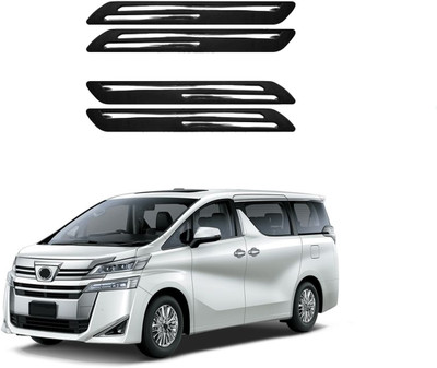 MOTORMANIA Rubber Car Bumper Guard(Black, Silver, Pack of 1, Toyota, Universal For Car)