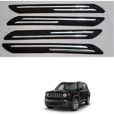 LOVMOTO Plastic Car Bumper Guard(Black, Pack of 4, Hyundai, Universal For Car)