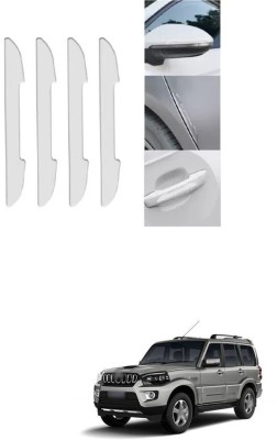 LOVMOTO Plastic Car Door Guard(White, Pack of 4, Mahindra, Universal For Car)