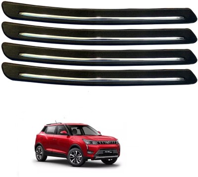 FitX Rubber, Carbon Steel Car Bumper Guard(Black, Silver, Pack of 4, Mahindra, XUV 500)