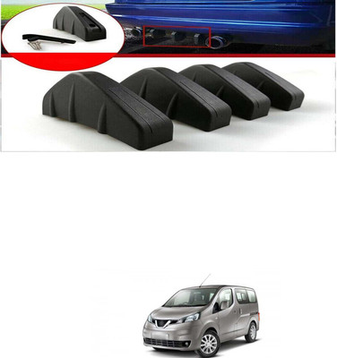PRTEK Plastic Car Bumper Guard(Black, Pack of PACK OF 4, Nissan, Evalia)