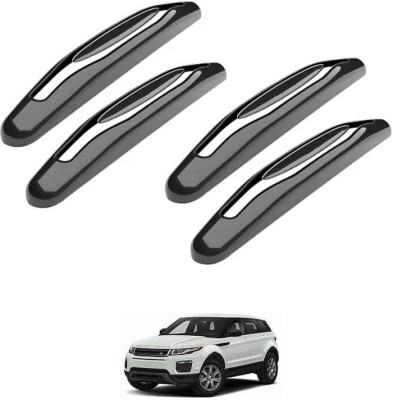 Etradezone Microfibre Car Door Guard(Black, Silver, Pack of 4, Land Rover, Evoque)