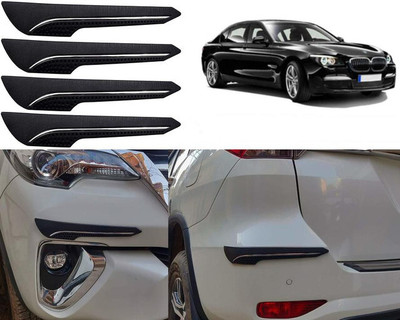 Selifaur Rubber Car Bumper Guard(Black, Pack of 4, BMW, I3)