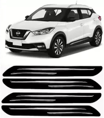 OOLTAH PAHIYA Plastic Car Bumper Guard(Black, Silver, Pack of 4, Nissan, LX)