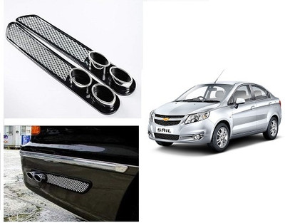 After cars Plastic Car Bumper Guard(Black, Pack of 2, Chevrolet, Sail)