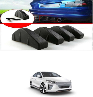 PRTEK Plastic Car Bumper Guard(Black, Pack of PACK OF 4, Hyundai, Universal For Car)