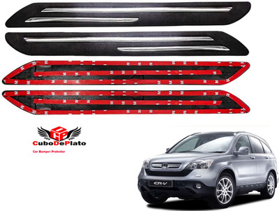 CuboDePlato Rubber Car Bumper Guard(Black, Pack of 4, Honda, CR-V)