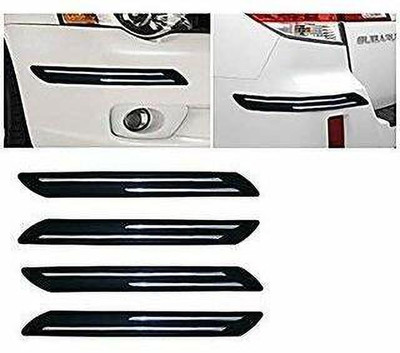 ZIMBER Rubber, Stainless Steel Car Bumper Guard(Black, Pack of Pack Of 4, Chevrolet, Aveo)