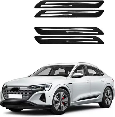 MOTORMANIA Rubber Car Bumper Guard(Black, Silver, Pack of 1, Audi, Universal For Car)
