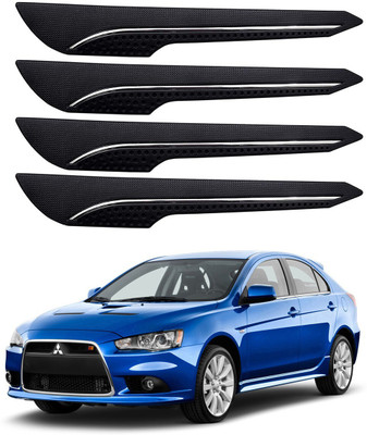Oshotto Rubber Car Bumper Guard(Black, Pack of 4, Mitsubishi, Lancer)