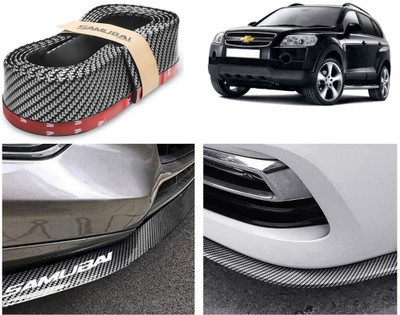 Selifaur Carbon Steel, Rubber Car Bumper Guard(Black, Pack of 1, Chevrolet, Captiva)