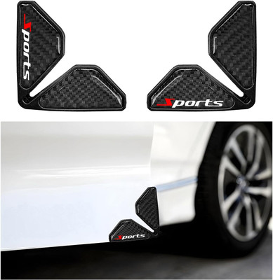carfrill Polypropylene Car Door Guard(Black, Pack of 2, Universal For Car, Universal For Car)