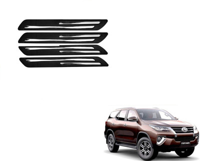 FORSONS Rubber Car Bumper Guard(Black, Pack of 4, Toyota, Fortuner)