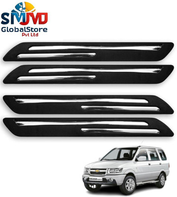 Smjmd Global Rubber Car Bumper Guard(Black, Pack of 4, Chevrolet, Tavera)
